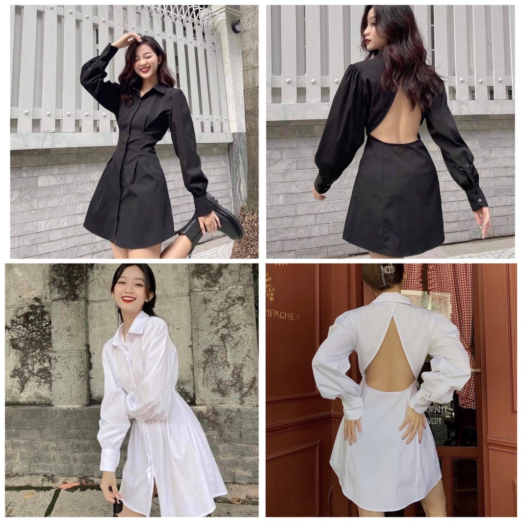 ĐẦM CỔ SOWMI CUTOUT LƯNG SANG CHẢNH 2 MÀU - CACTUS DRESS