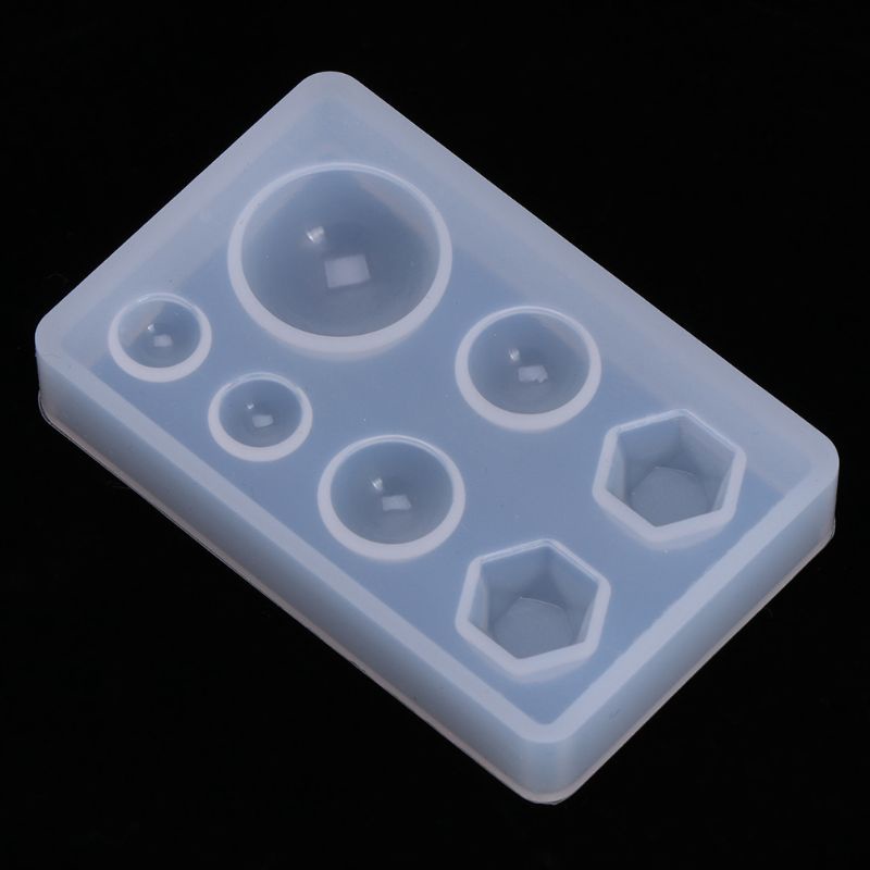 Wellb Khuôn Silicon Hình Học Mặt Dây Chuyền Khuôn Dành Cho Người Hâm Mộ DIY Khuôn Nhựa Epoxy