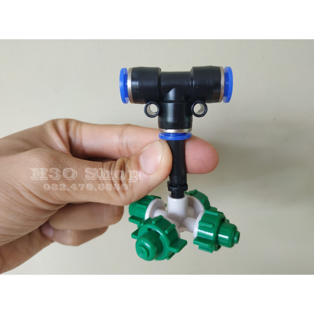 Trọn Bộ Tưới Phun Sương Tự Động Hẹn Giờ Cho Vườn Lan Tầm 15-20m2, Tặng Chiết Áp