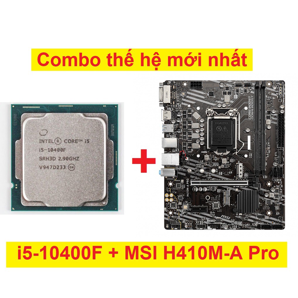 Combo CPU i5-10400F và Main H410M-A Pro thế hệ 10, 11 rất mạnh và chạy mát  | Shopee Việt Nam