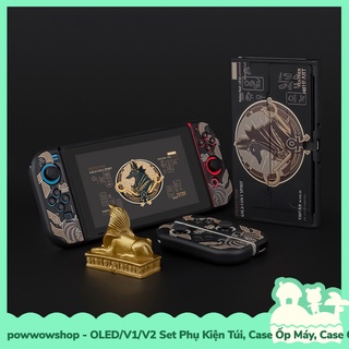 [Sẵn VN - Hỏa Tốc] OLED/V1/V2 Set Phụ Kiện Case Ốp Máy, Ốp Dock, Túi Đựng, Hộp Băng Cho Máy Nintendo Switch Classic Egyp