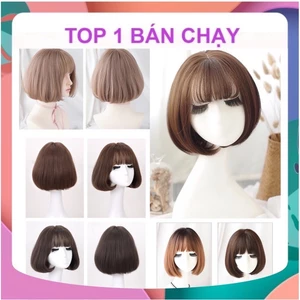 TÓC GIẢ BỘ VIC MÁI THƯA CỤP NHẸ VIDEO THẬT