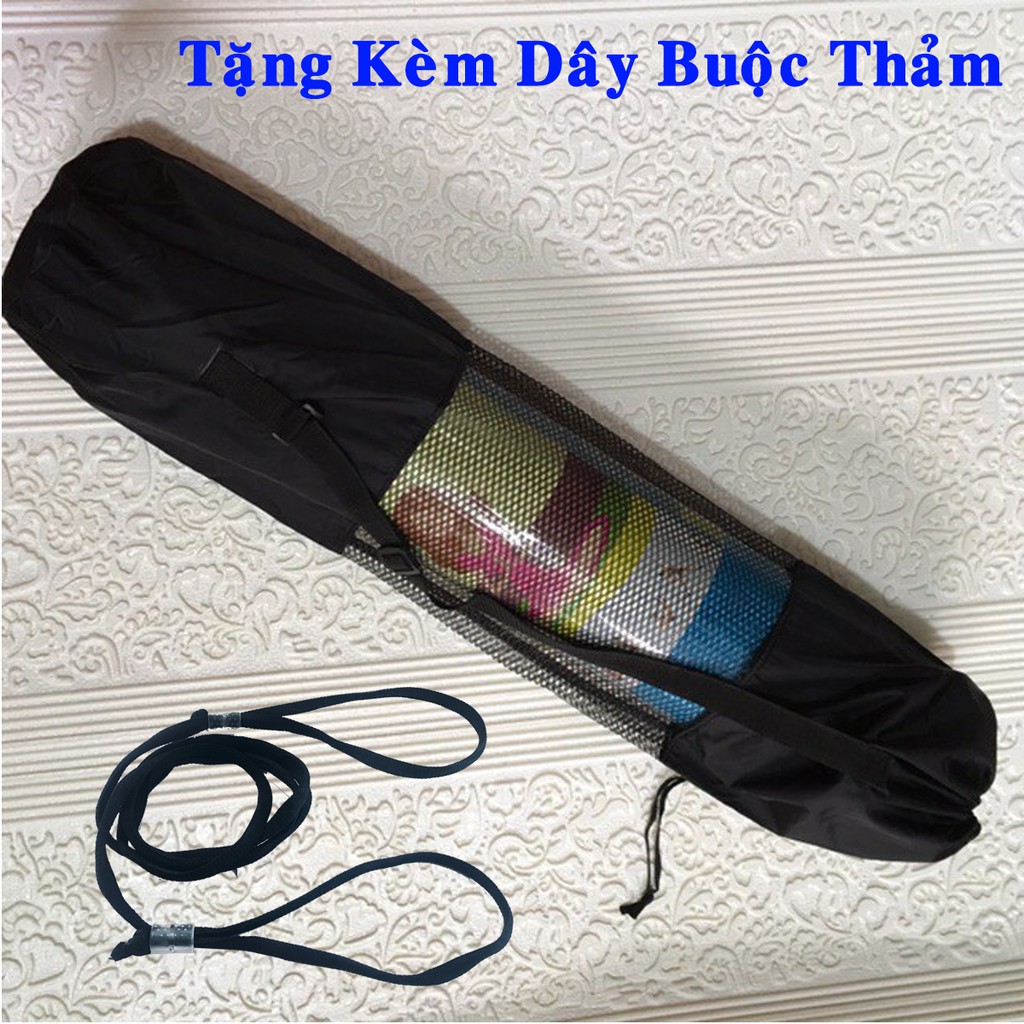 Ảnh Túi Đựng Thảm Tập Yoga Cao Cấp Có Lưới Thông Thoáng – Kèm Dây Buộc Thảm Yoga Chính Hãng Amalife 2