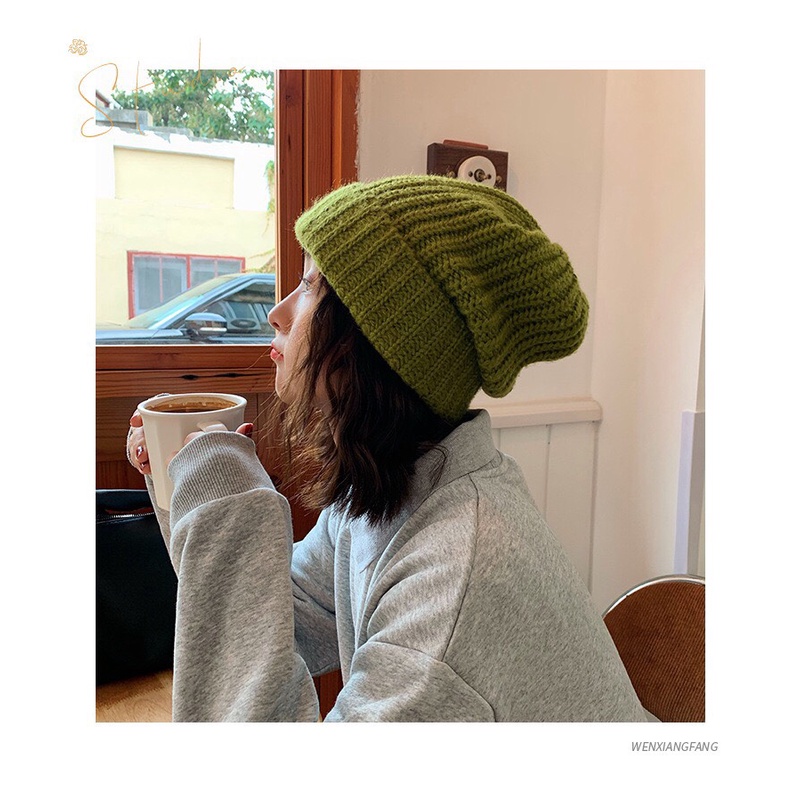 Mũ len nam nữ TUMIE nón len trơn oversize unisex phong cách ullzang ...