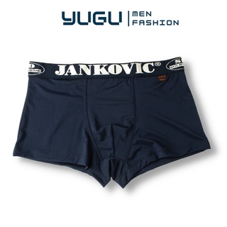 Quần lót nam boxer thun lạnh JKV6017 - YUGU - quần sịp đùi nam thun lạnh hàng công ty Việt nam 40- 80kg, 1 chiếc,che tên