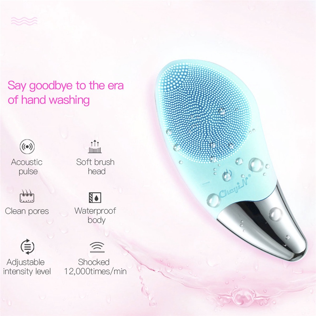 Ảnh Ckeyin Cọ Rửa Mặt Bằng Silicon Mềm Có Thể Sạc Lại 3