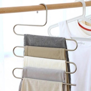 Móc treo quần áo ma thuật nhiều lớp inox, Móc treo quần áo thông minh 88008
