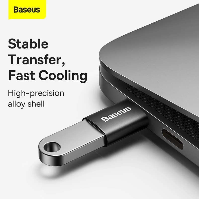 Đầu chuyển đổi BASEUS USB 3.1 Type C sang USB cao cấp thích hợp cho Macbook pro Air Samsung S10