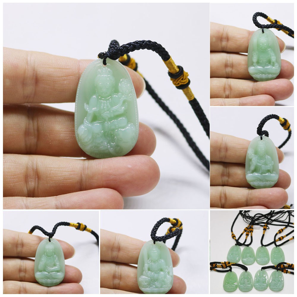 Dây chuyền phật Hư Không Tạng Bồ Tát size nhỏ đủ các mầu -  Bản mệnh cho  tuổi Sửu Dần-Tặng kèm thnhung