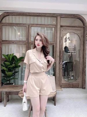 set sơmi cổ vest