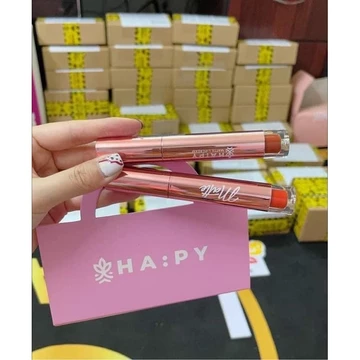 [SALE SẬP SÀN XẢ KHO] Son kem lì Happy-Cam kết hàng chính hãng Mini Garden-Siêu lì màu,chống thấm nước,lên môi chuẩn màu