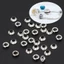 GODD 30 Chiếc Thực Tế Bạc Mịn Hạt Lỗ Lớn Hạt Grommet Để Làm Đồ Trang Sức