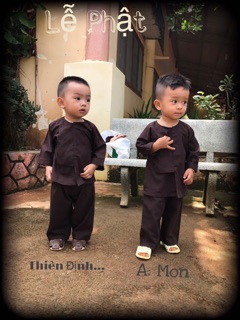 Vạt Hò Cho Bé # Đồ Lam Bé Trai Gái Đi Chùa