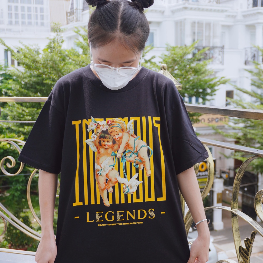 Áo thun INFINITEE Fni0628, Thun 100% Cotton - form rộng Unisex.