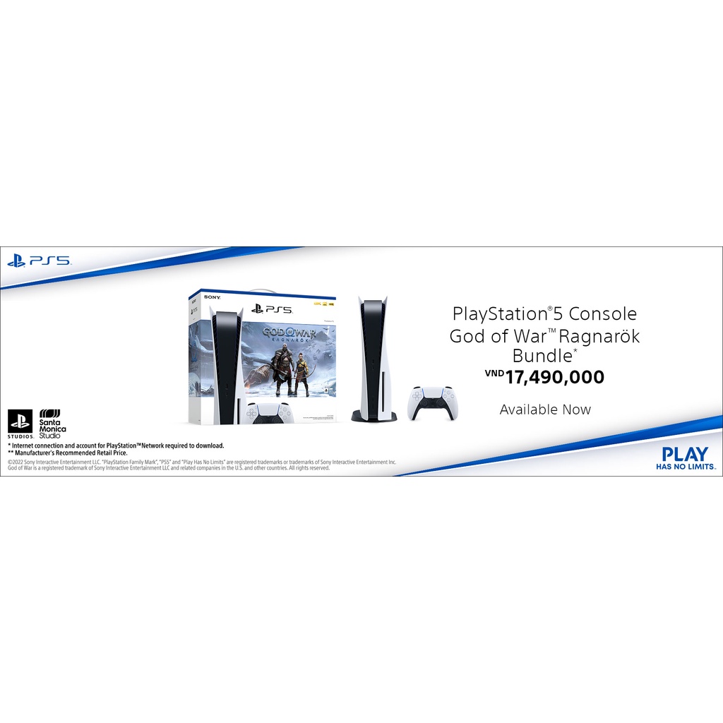 Ảnh Bộ máy chơi game Sony PS5 GOW Ragnarok ASIA-00436 1