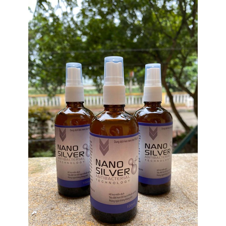 Tinh Chất Nano Bạc Kháng Khuẩn, Nano Silver 850ppm, Chai Dạng Xịt 100ml ...