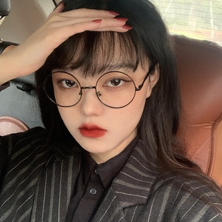 Kính mắt khung kim loại tròn cổ điển Retro Nữ / Nam Unisex 4 màu có sẵn