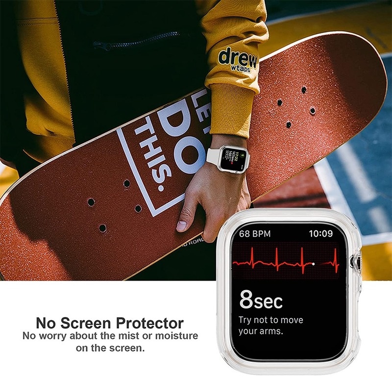 Vỏ rỗng cho Apple Watch S11 Case Ultra 3 2 49mm Series 11 10 46MM 45 41mm 44mm 40 42mm 38mm PC Bảo vệ cản cho iWatch 8 7 SE3 6 5 4 3