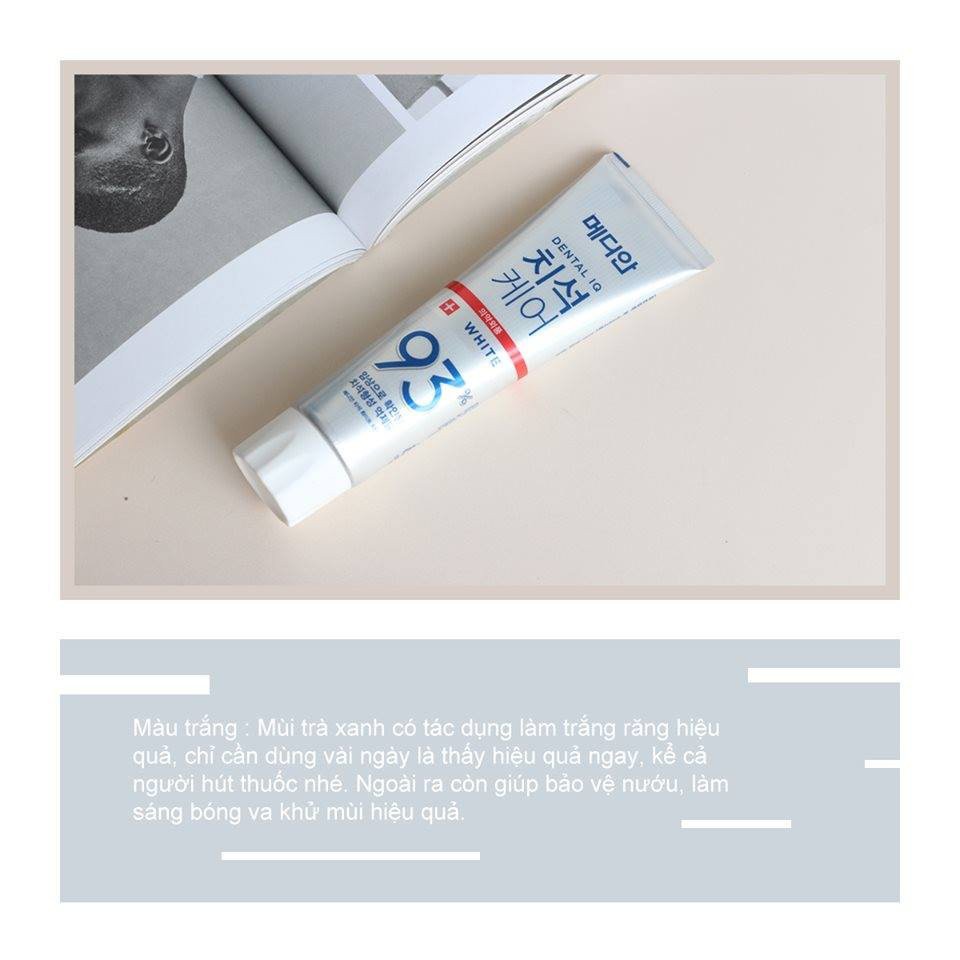 Ảnh Kem Đánh Răng Giúp Trắng Răng, Giảm Ố Vàng, Loại Bỏ Mùi Hôi, Chống Sưng Nướu Median Dental IQ 93% Breath Care 120g 3