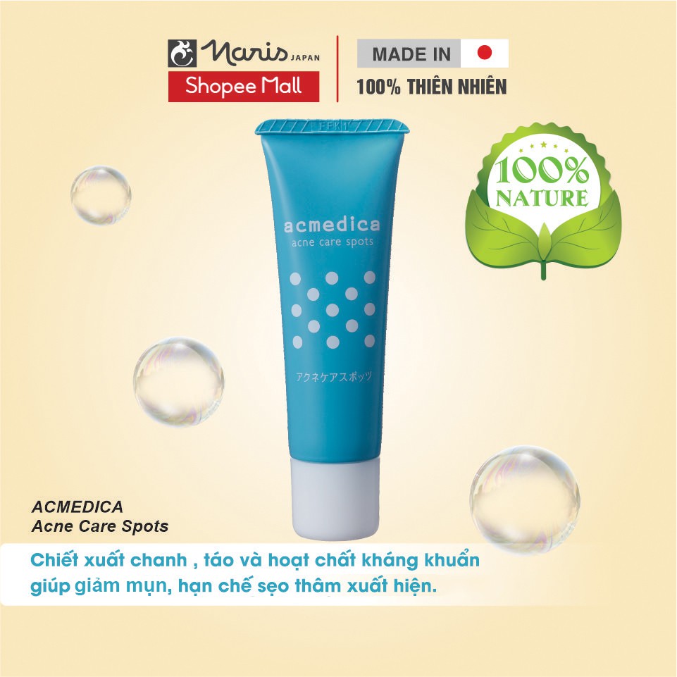 Ảnh Gel ngừa sẹo thâm và mụn Naris Acmedica Acne Care Spots 25g 1