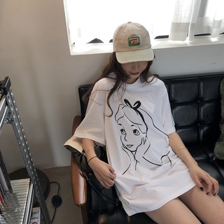 Áo phông nam nữ form rộng Cô gái Micyshopq, áo thun unisex tay lỡ oversize trắng và đen
