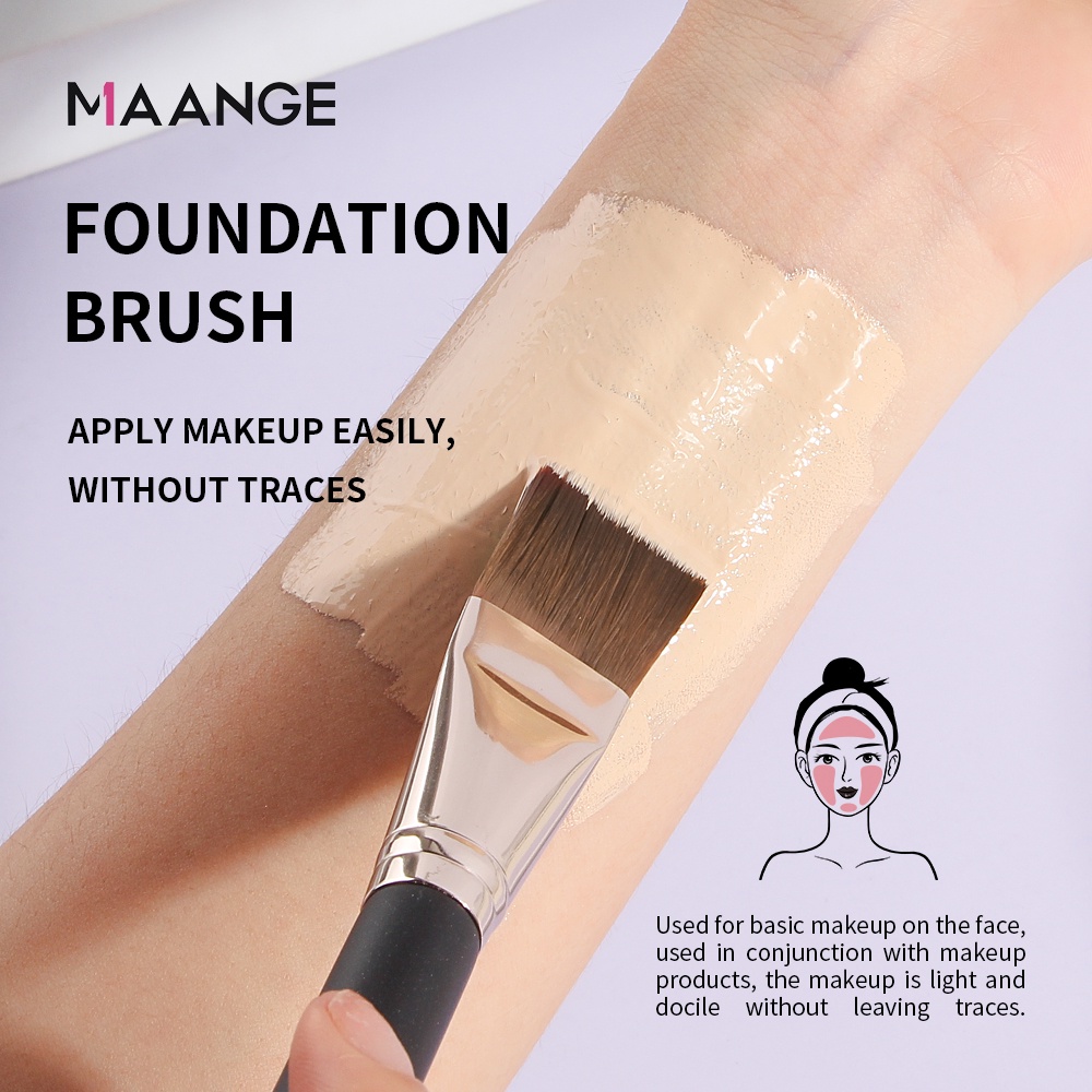 Cọ trang điểm MAANGE với lông mượt, cọ đắp mặt nạ/cọ kem nền đa chức năng 51230