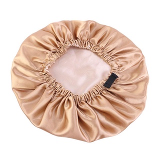 JKDESIGN Mũ Tóc Satin Giả Lụa Điều Chỉnh Nút Ngủ Có Thể Điều Chỉnh Mũ Ngủ