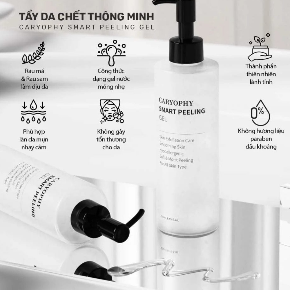 Ảnh Gel tẩy da chết Caryophy Smart Peeling Gel 250ml giúp da sạch sâu, thông thoáng lỗ chân lông 3