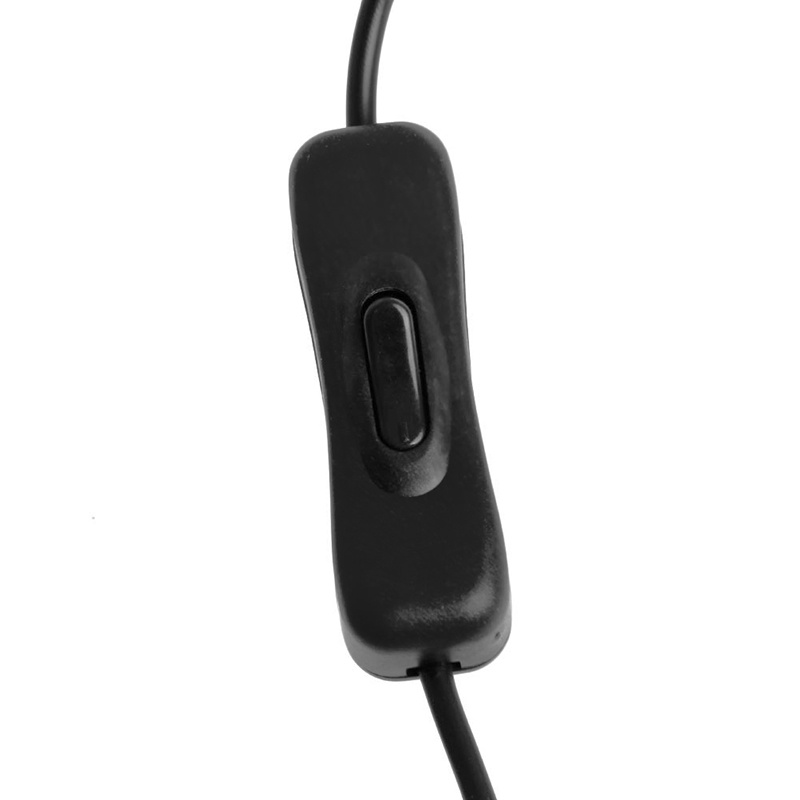 Ppy DC5 5x2 1mm Cáp cắm nam sang nữ Dây mở rộng màu đen có công tắc