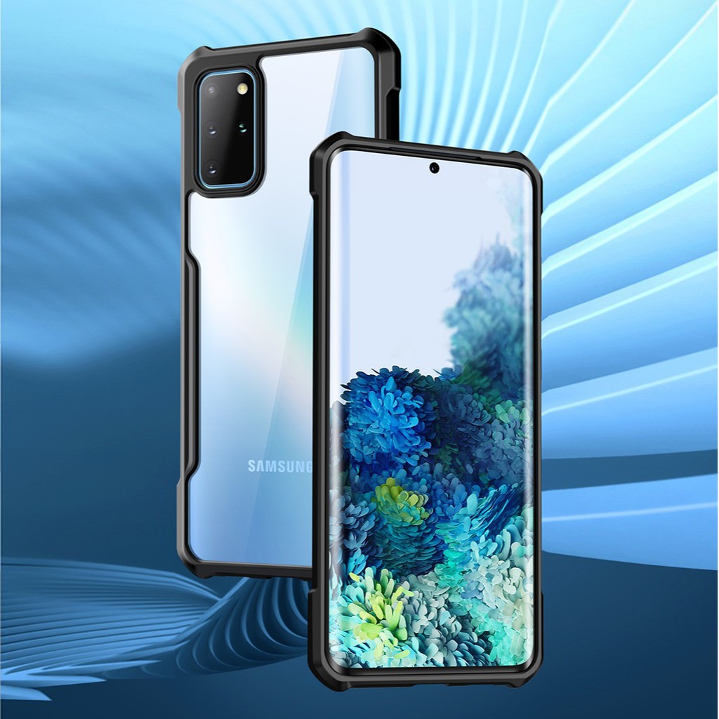 Ốp điện thoại acrylic trong suốt chống sốc cho Samsung Galaxy A12 A72 A52 A52S A32 5g A02S A51 A71 4g A31 A21S A50 A50S