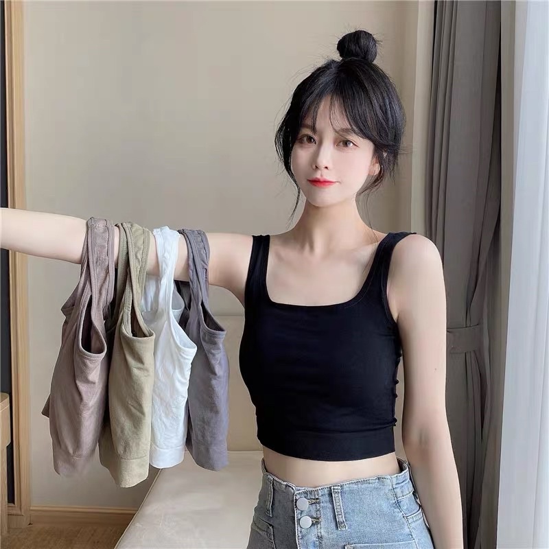 ❤️ Áo Bra Thun Mềm Dáng Lửng Sẵn Đệm Ngực Siêu Hot 1809 ❤️