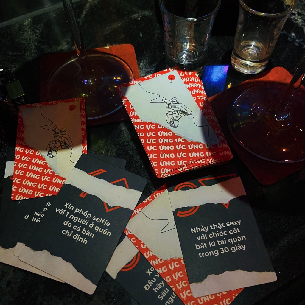 Bộ bài drinking game chơi tại bar, pub In The Clak, bài uống rượu Ừng Ực 55 lá