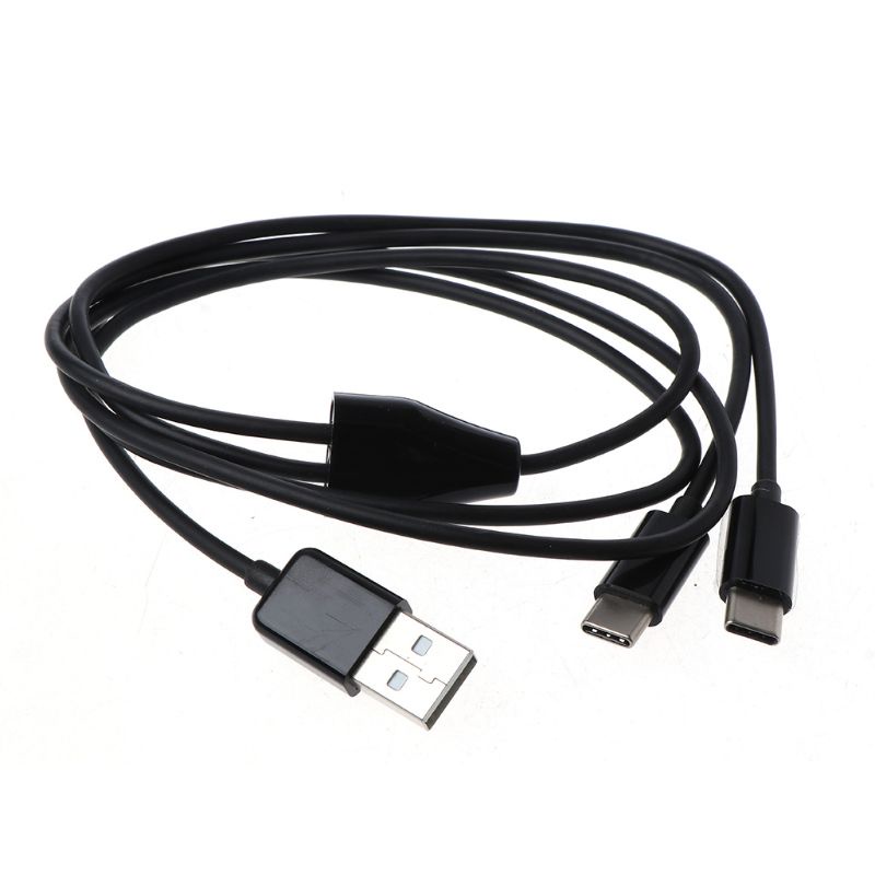 Dây Cáp Sạc Dữ Liệu Chia Chữ Y USB 2.0 Type A Male Sang Dual Type C
