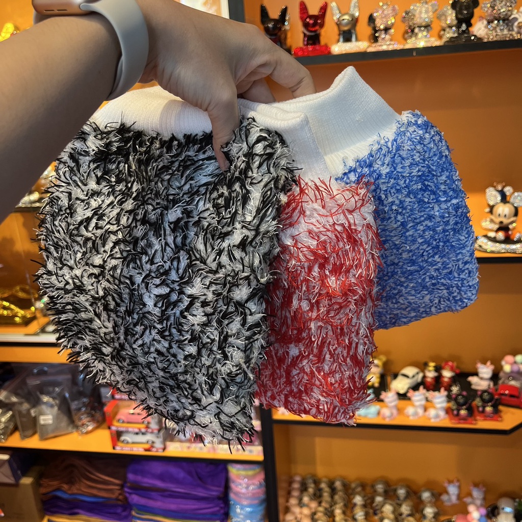 Găng Tay , Bao Tay Rửa Xe Sợi Microfiber Mềm Mịn Thắm Hút Tốt