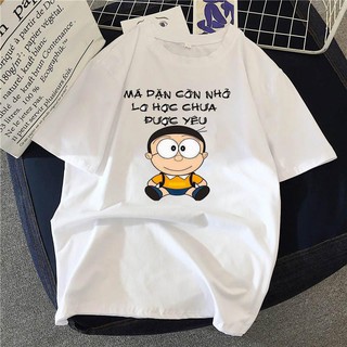 Áo thun unisex nam nữ form rộng tay lỡ in hình NOBITA dễ thương chất vải mềm mỏng nhẹ
