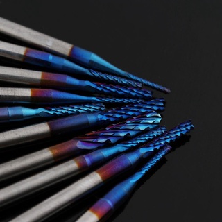 [Còn hàng] NEATDWELL 0.8-3.175mm End Mill Straight Shank Blue Titanium Coated Khắc Cắt cạnh