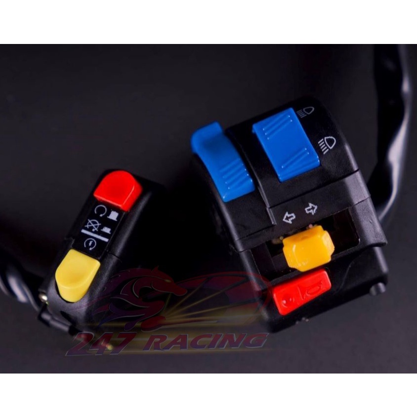 Bộ cùm công tắc Trái Phải FZ gắn Sirius,Ex,Wave,Dream....