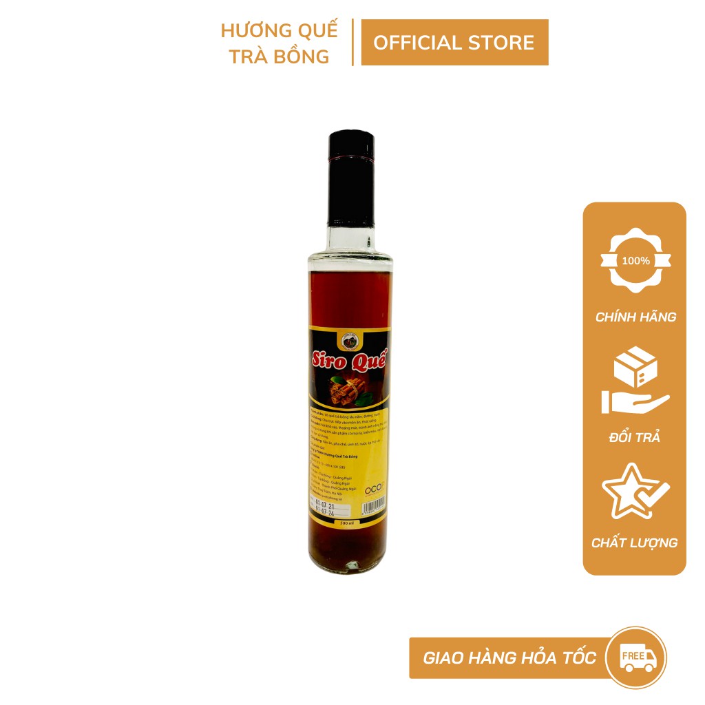 Ảnh Siro Quế 500ml - Hương Quế Trà Bồng 1