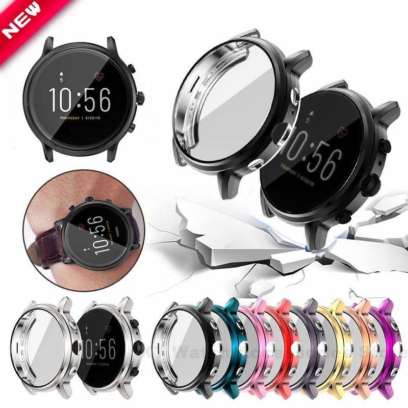 Vỏ bảo vệ màn hình 360 cho vỏ Fossil Gen 5 Vỏ TPU mềm Full Case cho phụ kiện đồng hồ thông minh Fossil Gen5