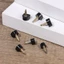 BAMBOOB 10 Chiếc Stiletto Thay Thế Nút Chặn Gót Đen Bảo Vệ Sửa Chữa Giày Cao Gót Đầu Vòi