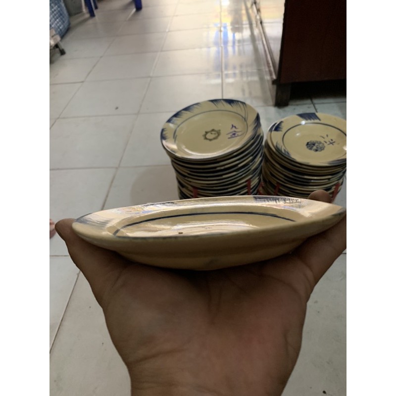 DĨA PHẾCH XANH KIỂU XƯA SIZE 17cm 19cm và 21cm
