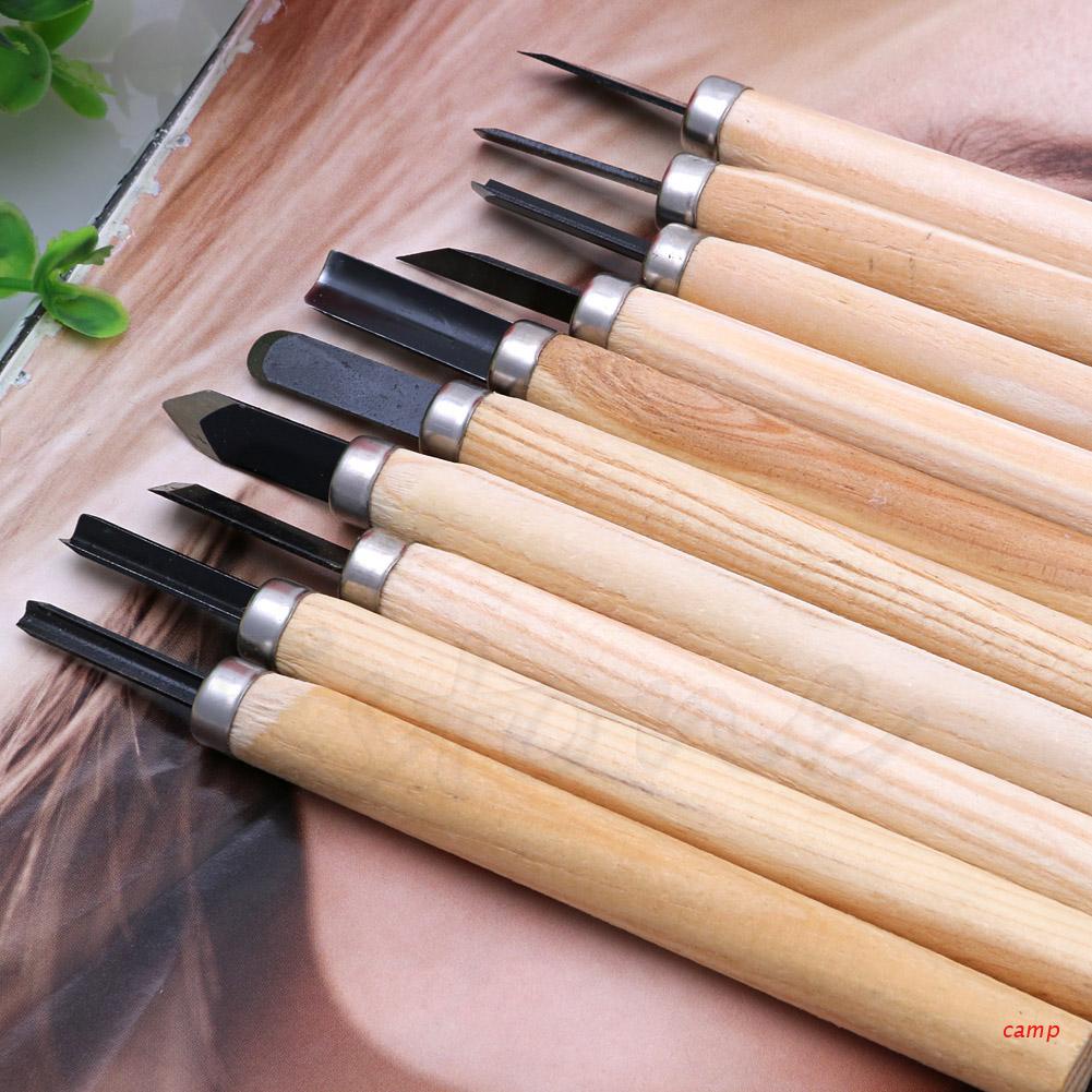 Bộ 10 Dao Đục Điêu Khắc Gỗ Thiết Kế Mới