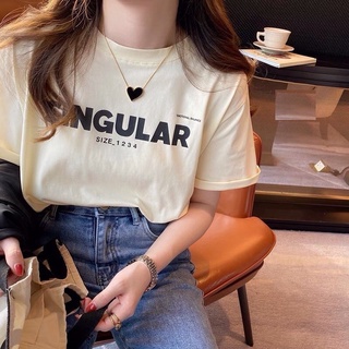 Áo Thun Singular Form Rộng Nữ Phông tay lỡ dáng suông in hình vintage, 3158 retro cá tính Ulzzang
