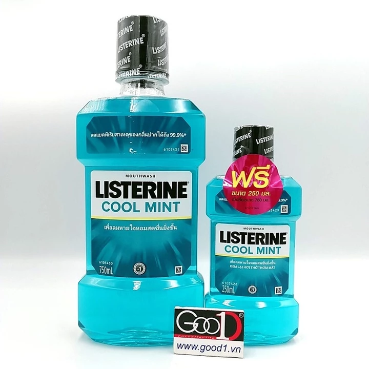 [ Chính Hãng ]chai nước súc miệng LISTERINE 250ml và 750ml