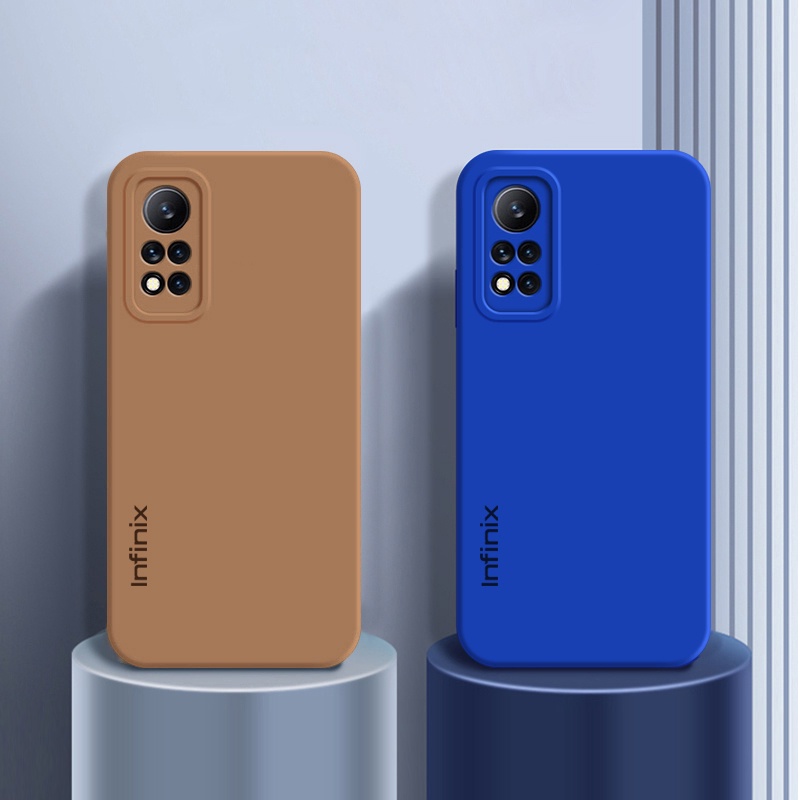 Ốp điện thoại silicon mềm màu Infinix HOT 11 Play 11S NFC 10S 10 11 2022 Vỏ bảo vệ ống kính máy ảnh