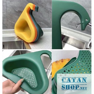 Khay Lọc Rác Gắn Bồn Rửa Chén Đa Năng Hình mỏ vịt tiện lợi, giao màu ngẫu nhiên GD564-LRacVit