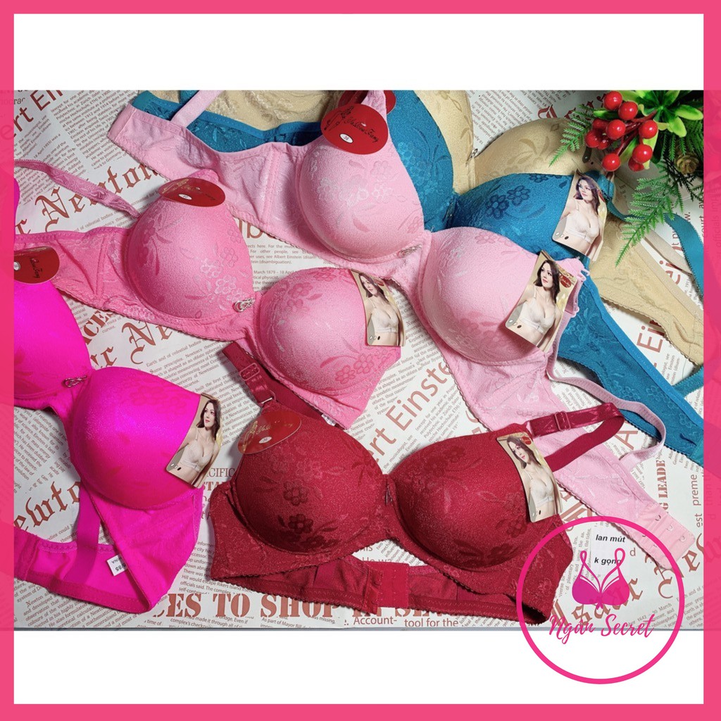 Áo ngực không gọng, áo lót nâng ngực mút dày mặc êm, Size 34 36 38 40