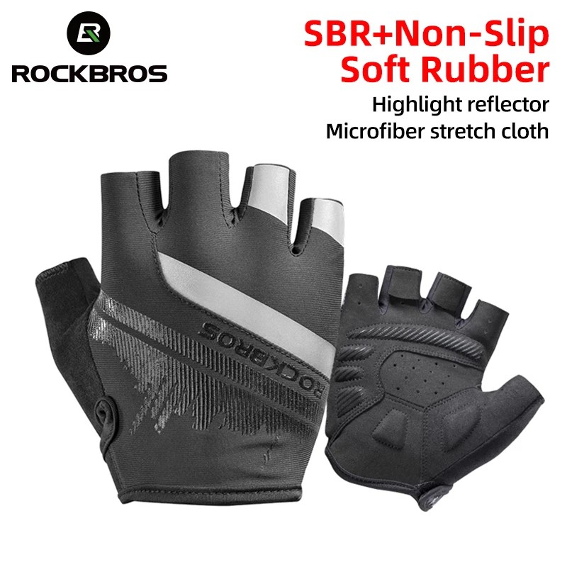 Găng tay đi xe đạp ROCKBROS có vải thoáng khí chống sốc cho Unisex mùa xuân thu