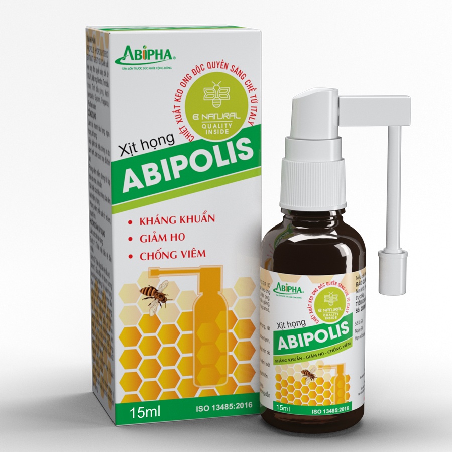 Xịt Họng Chiết Xuất Keo Ong ABIPOLIS 10ML, 15ML, 30ML, Kháng Khuẩn, Giảm Ho, Không Lo Đau Họng, Nhiệt Miệng | Shopee Việt Nam