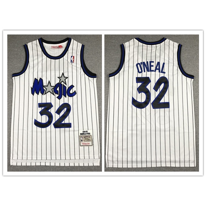 Áo Bóng Rổ Retro Orlando Magic Oneal Số 32, Phong Cách Cổ Điển, Đa Size